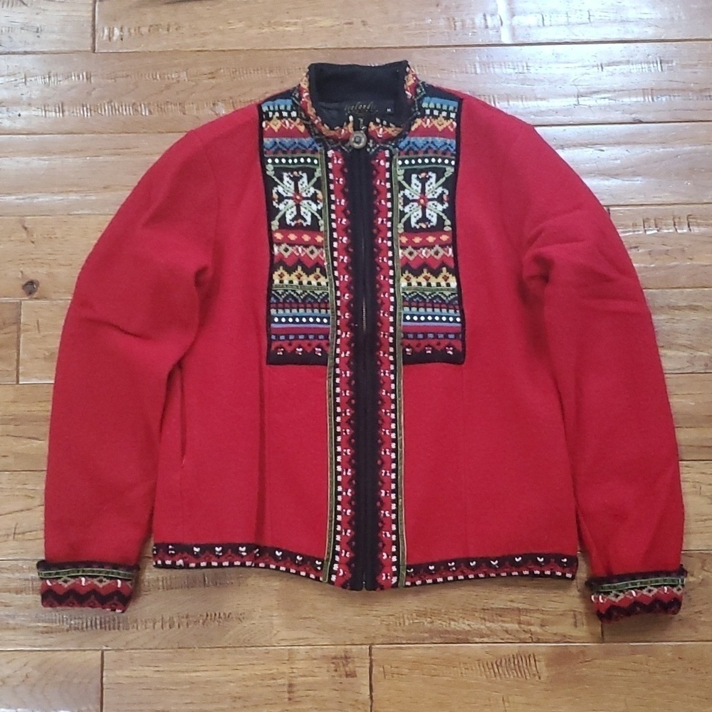 Icelandic designs wool Nordic jacket